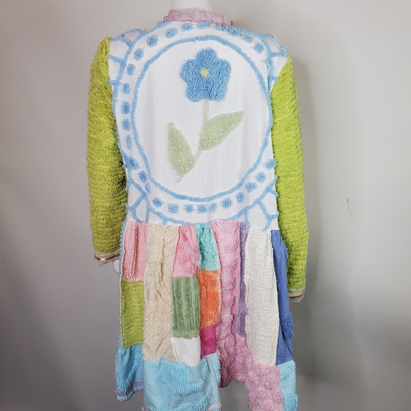 salvaged threads Other - Vintage Chenille Robe coat of many colors medium